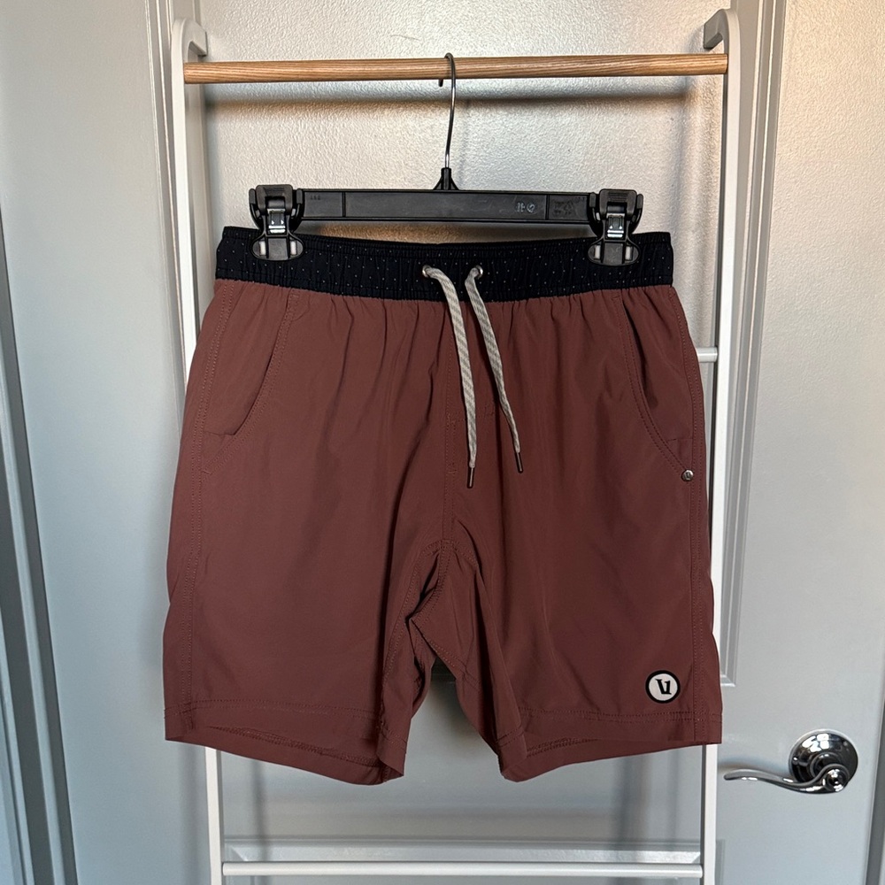 Vuori Brown Kore Athletic Shorts